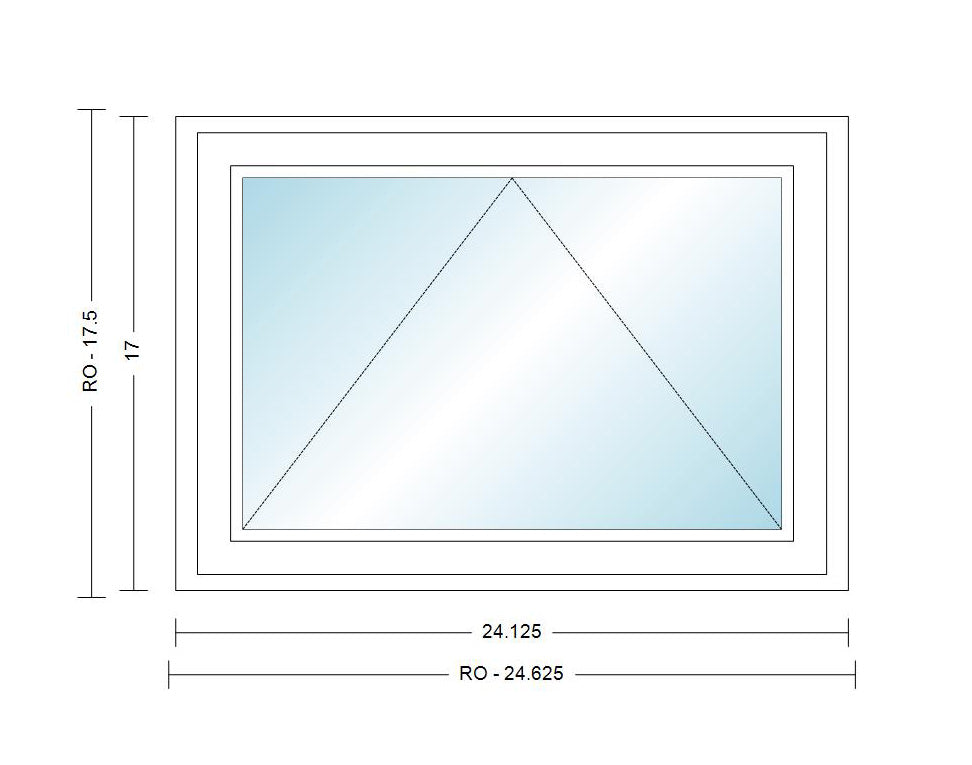 ANDERSEN Windows 400 Series Venting Or Fixed Awning 17" High Vinyl Ext